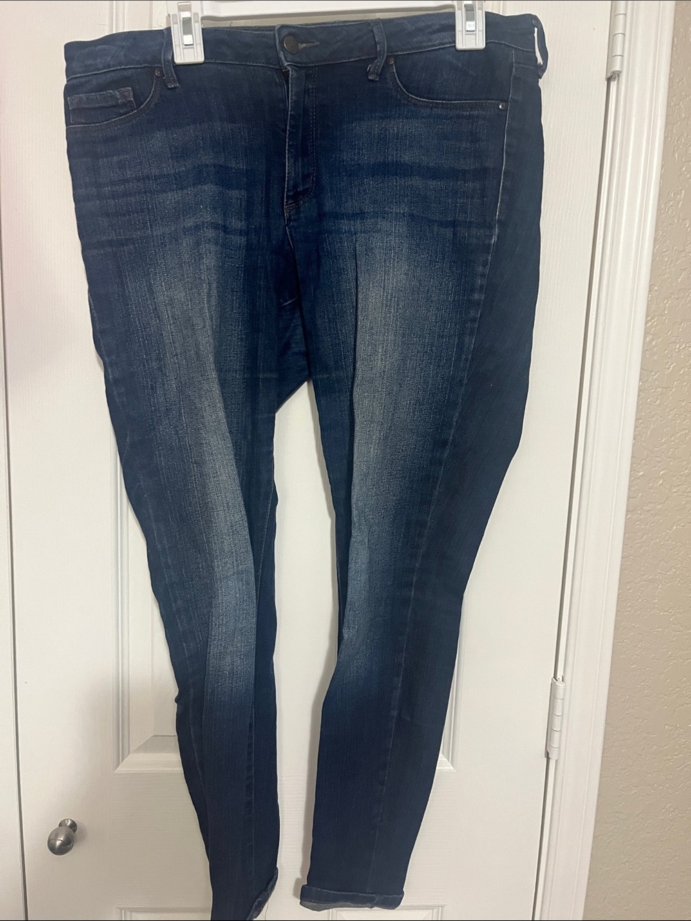 Jessica Simpson Dark Blue Kiss Me Super Skinny Jeans